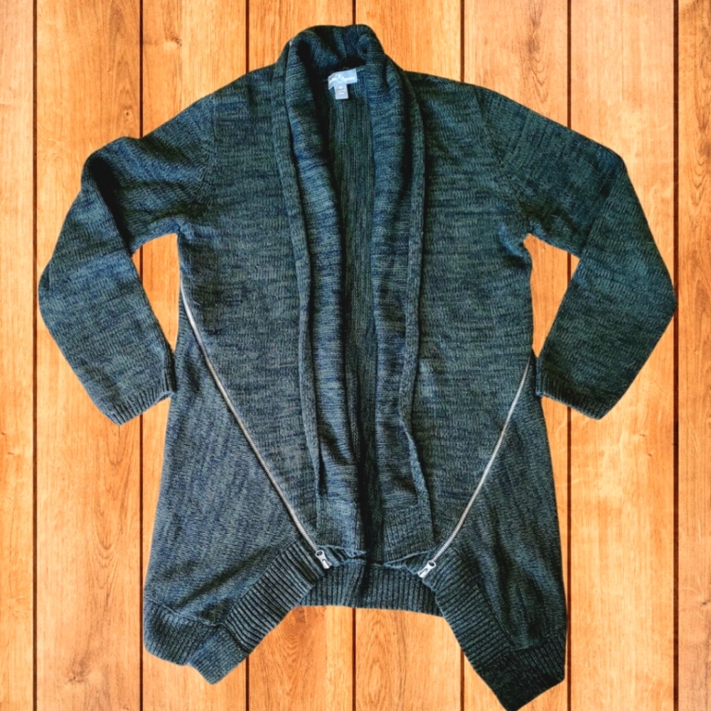 Long shawl collar sweater